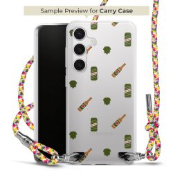 Carry Case Transparent Fabric colourful