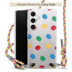 Carry Case Transparent Fabric colourful