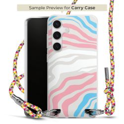 Carry Case Transparent Fabric colourful