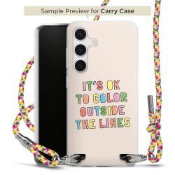 New Carry Case Transparent Stoff colourful/silber