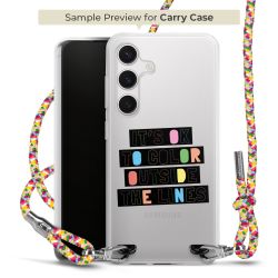 New Carry Case Transparent Stoff colourful/silber