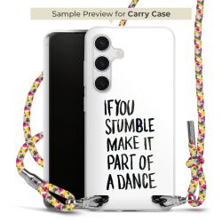 New Carry Case Transparent Stoff colourful/silber