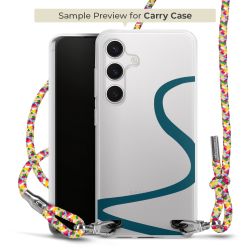 New Carry Case Transparent Stoff colourful/silber