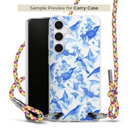 New Carry Case Transparent Stoff colourful/silber