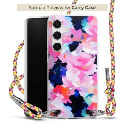 New Carry Case Transparent Stoff colourful/silber