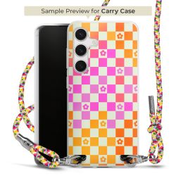 New Carry Case Transparent Stoff colourful/silber