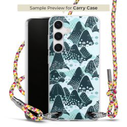 New Carry Case Transparent Stoff colourful/silber