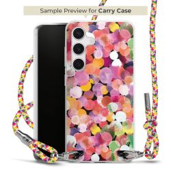 New Carry Case Transparent Stoff colourful/silber