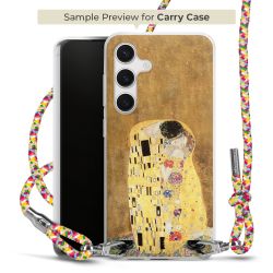 New Carry Case Transparent Stoff colourful/silber