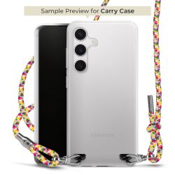 New Carry Case Transparent Stoff colourful/silber