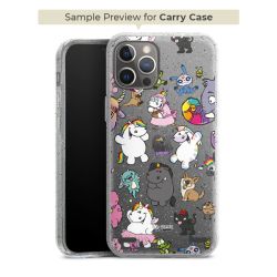 Carry Case Hülle Transparent/glitter ohne Band