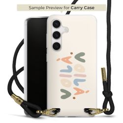 Carry Case Transparent Fabric black/gold