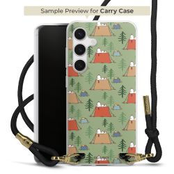 New Carry Case Transparent Stoff schwarz/gold