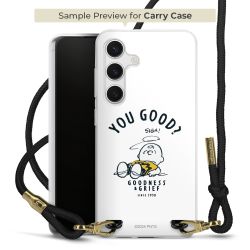 New Carry Case Transparent Stoff schwarz/gold