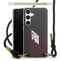 Carry Case Transparent Fabric black/gold