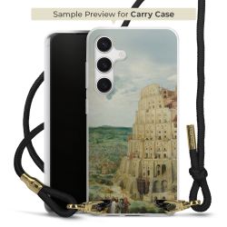 Carry Case Transparent Fabric black/gold