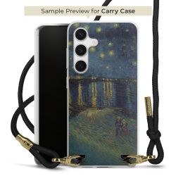 Carry Case Transparent Fabric black/gold
