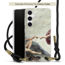 Carry Case Transparent Fabric black/gold