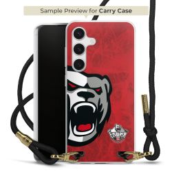 New Carry Case Transparent Stoff schwarz/gold