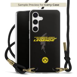 New Carry Case Transparent Stoff schwarz/gold