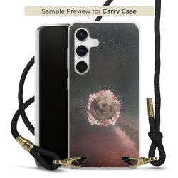 New Carry Case Transparent Stoff schwarz/gold