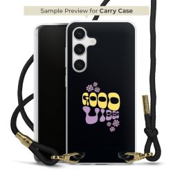 New Carry Case Transparent Stoff schwarz/gold