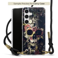 New Carry Case Transparent Stoff schwarz/gold