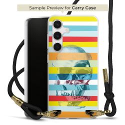 New Carry Case Transparent Stoff schwarz/gold