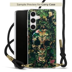 New Carry Case Transparent Stoff schwarz/gold