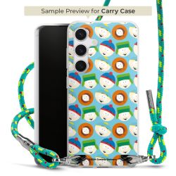 Carry Case Transparent Fabric sparkling neon/silver