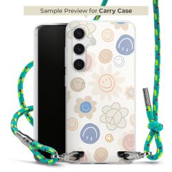 Carry Case Transparent Fabric sparkling neon/silver