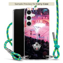 New Carry Case Transparent Stoff sparkling-neon/silber