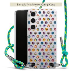 Carry Case Transparent Fabric sparkling neon/silver