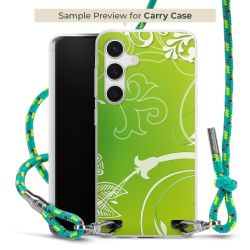 Carry Case Transparent Fabric sparkling neon/silver