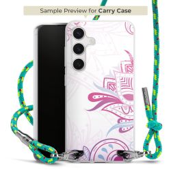 Carry Case Transparent Fabric sparkling neon/silver