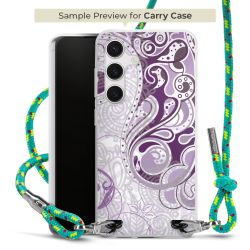 Carry Case Transparent Fabric sparkling neon/silver