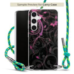 Carry Case Transparent Fabric sparkling neon/silver