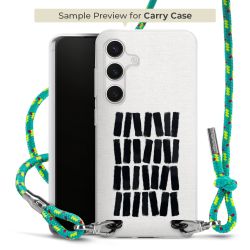 Carry Case Transparent Fabric sparkling neon/silver