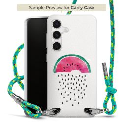 Carry Case Transparent Fabric sparkling neon/silver