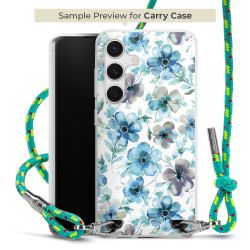 Carry Case Transparent Fabric sparkling neon/silver