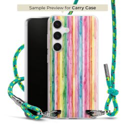 Carry Case Transparent Fabric sparkling neon/silver