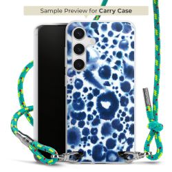 Carry Case Transparent Fabric sparkling neon/silver