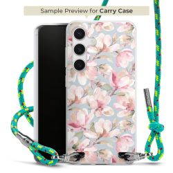 Carry Case Transparent Fabric sparkling neon/silver