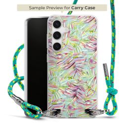 Carry Case Transparent Fabric sparkling neon/silver