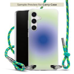 Carry Case Transparent Fabric sparkling neon/silver