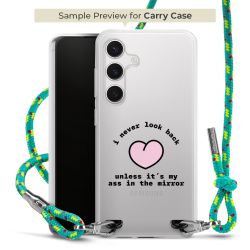 Carry Case Transparent Fabric sparkling neon/silver