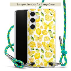 Carry Case Transparent Fabric sparkling neon/silver