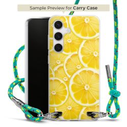 Carry Case Transparent Fabric sparkling neon/silver