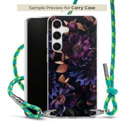 Carry Case Transparent Fabric sparkling neon/silver