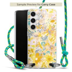 Carry Case Transparent Fabric sparkling neon/silver